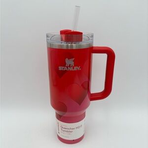Stanley 40oz Stainless Steel H2.0 Flowstate Quencher Tumbler Rouge Heart